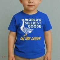 World's Silliest Goose On The Loose Funny Toddler T-Shirt thumb 2