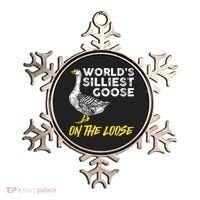 Worlds Silliest Goose On The Loose Funny Ornament thumb 0