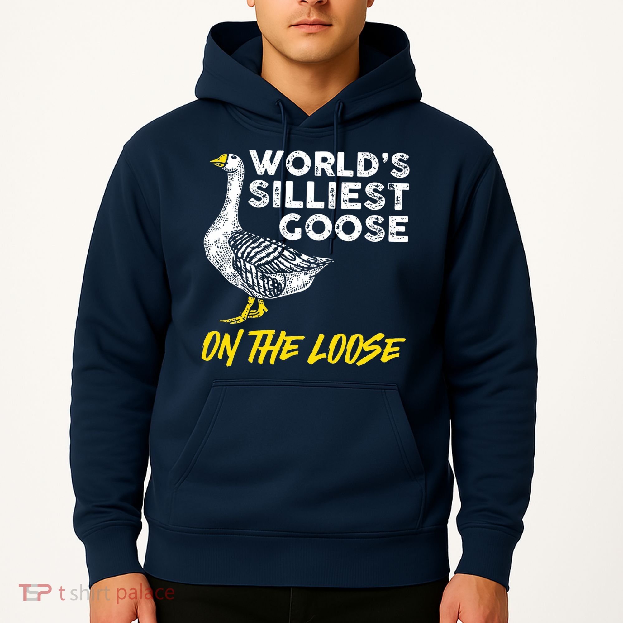 Worlds Silliest Goose On The Loose Funny Hoodie
