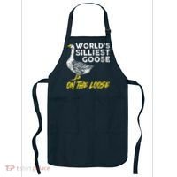 Worlds Silliest Goose On The Loose Funny Apron thumb 0