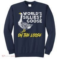 Worlds Silliest Goose On The Loose Funny Sweatshirt thumb 0