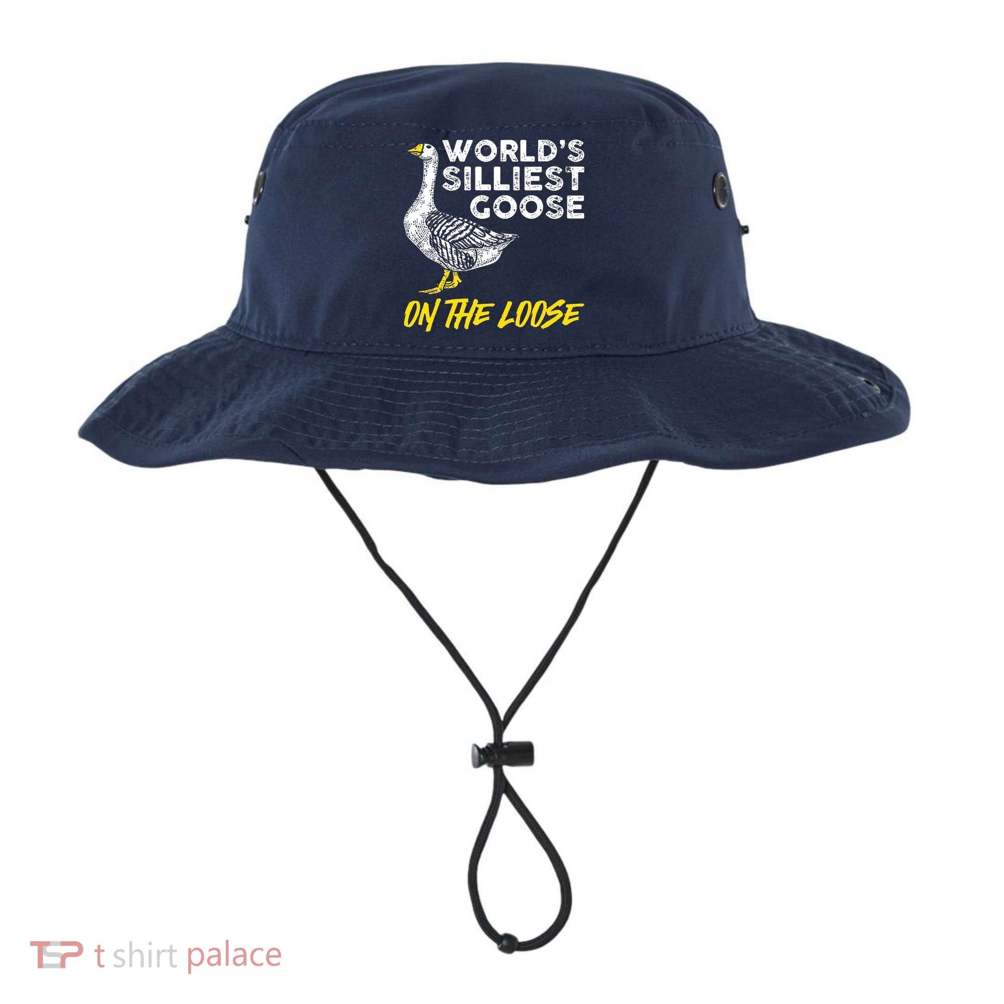 Worlds Silliest Goose On The Loose Funny Bucket Hat