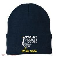 Worlds Silliest Goose On The Loose Funny Beanie thumb 0