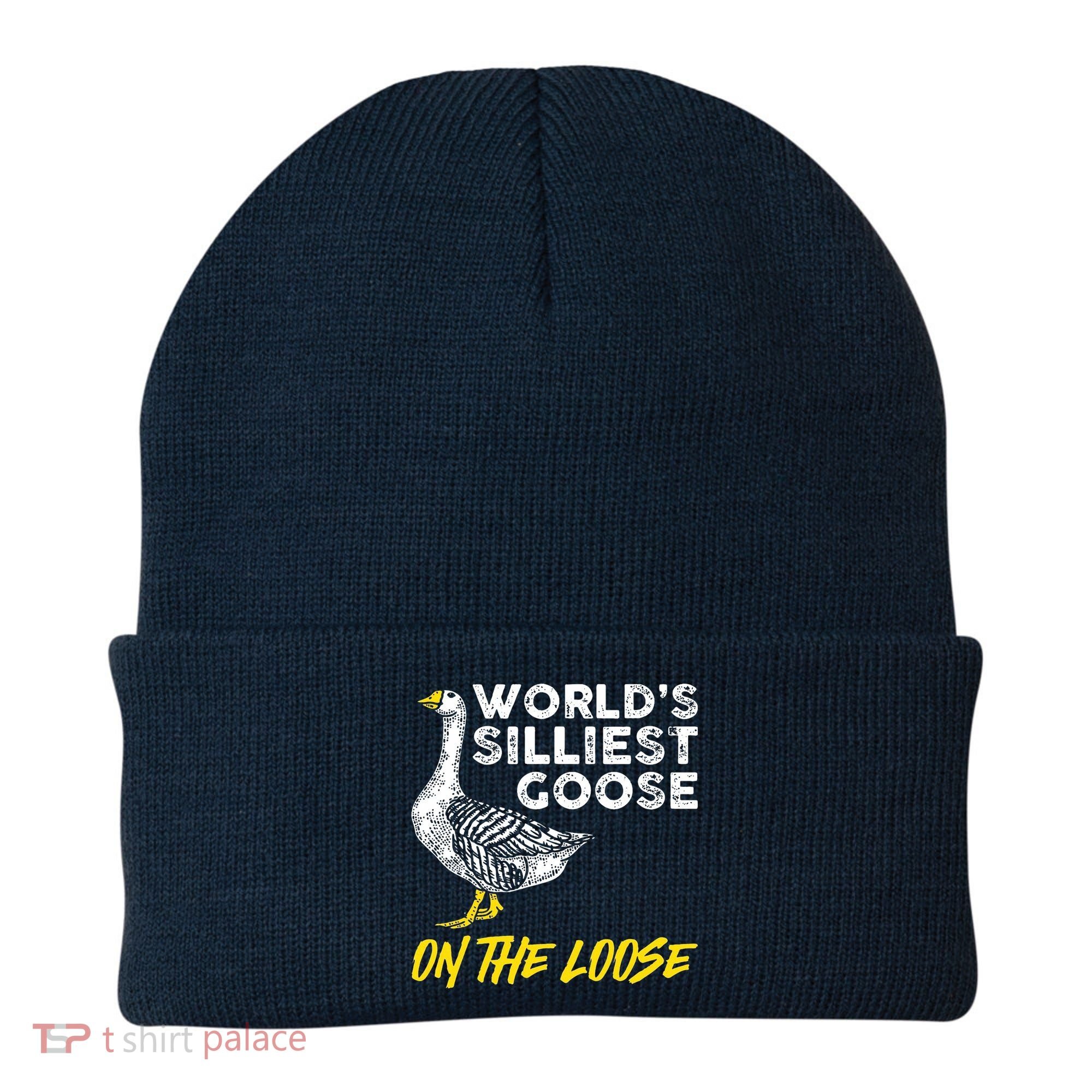 Worlds Silliest Goose On The Loose Funny Beanie