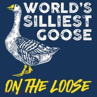 Worlds Silliest Goose On The Loose Funny Women's Hoodie thumb 2