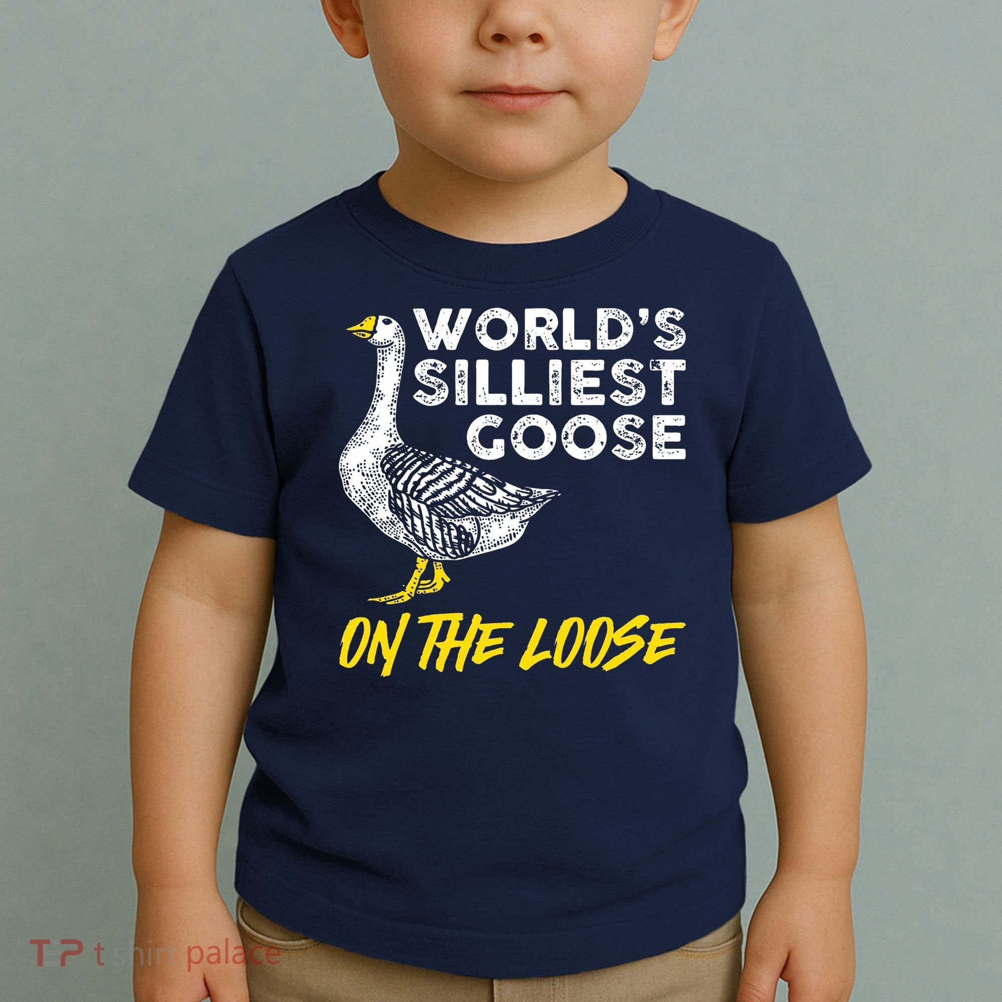 Worlds Silliest Goose On The Loose Funny Toddler T-Shirt