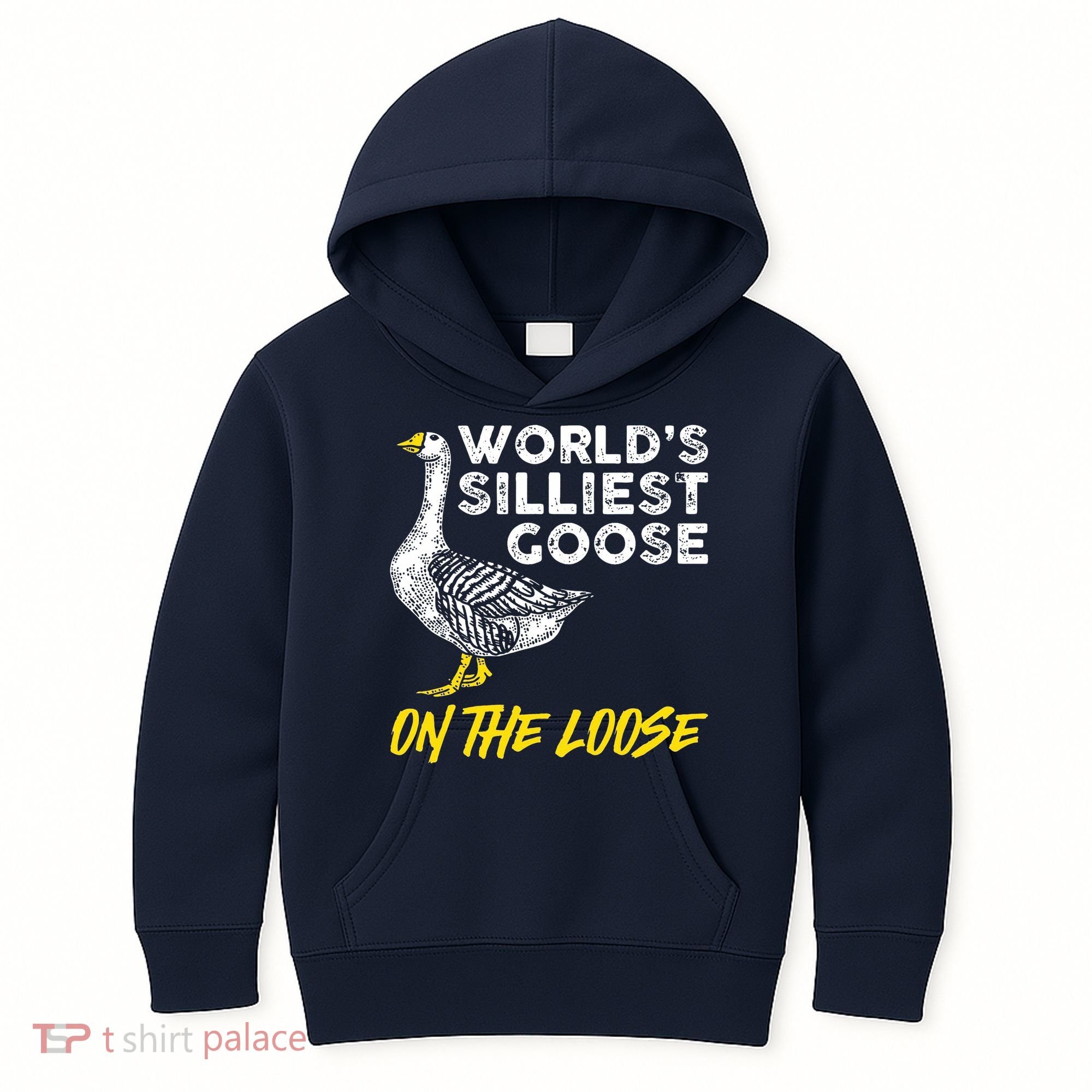 Worlds Silliest Goose On The Loose Funny Kids Hoodie
