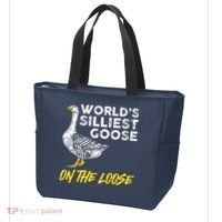 Worlds Silliest Goose On The Loose Funny Tote Bag thumb 3