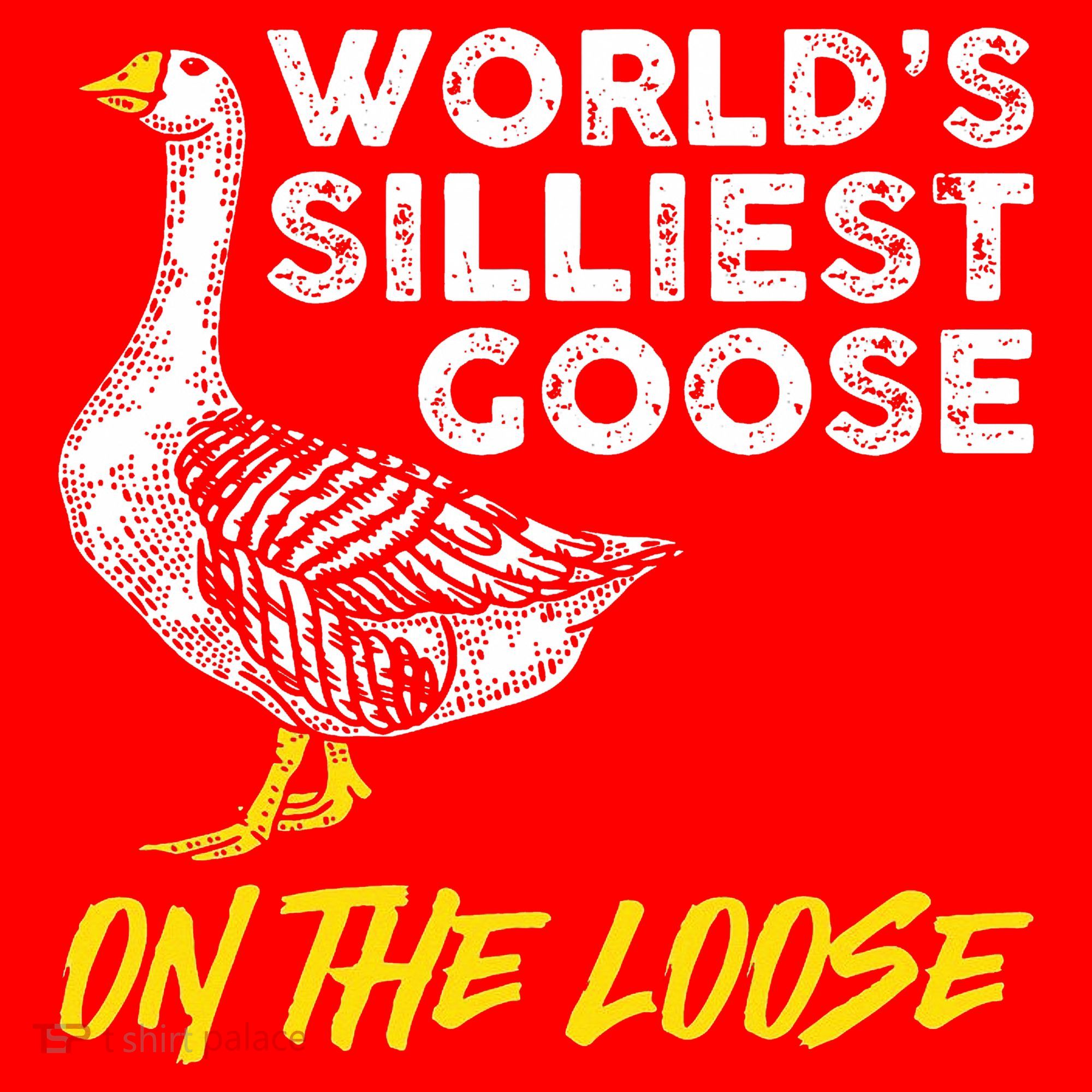 Worlds Silliest Goose On The Loose Funny Santa Hat