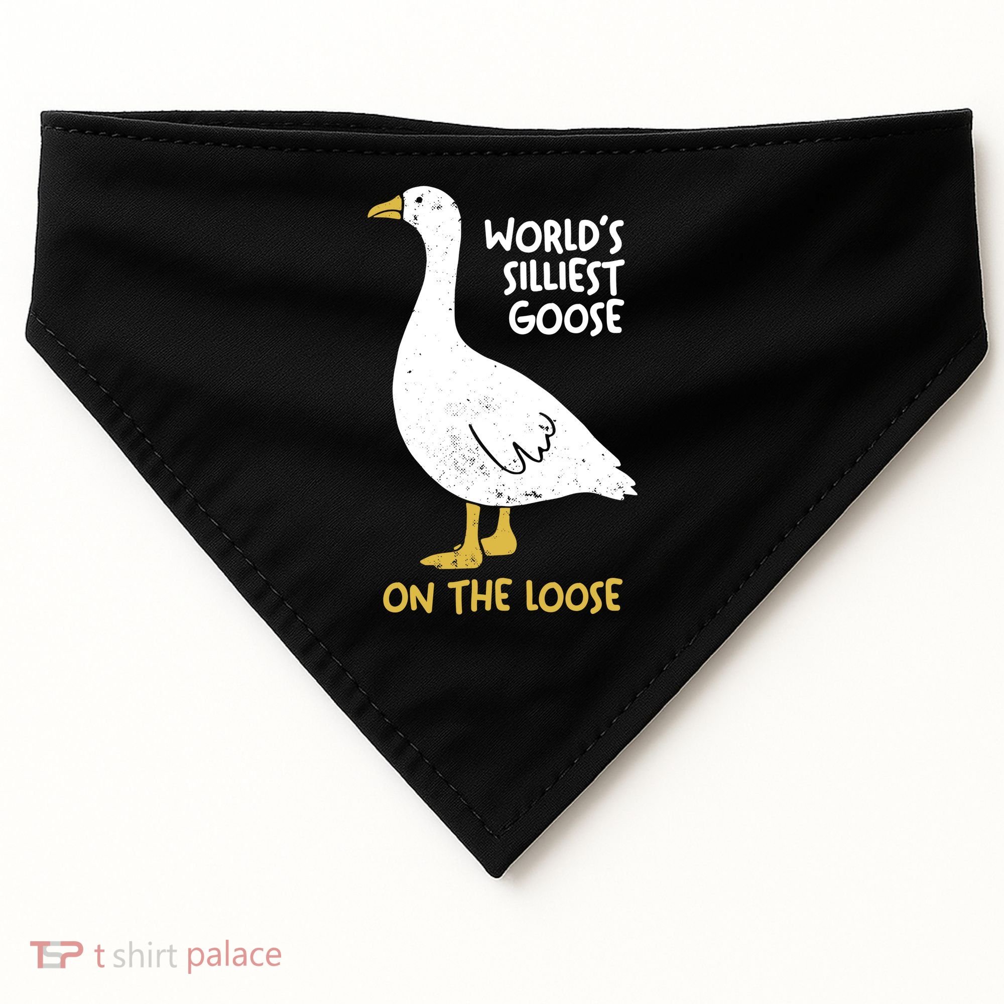 Worlds Silliest Goose On The Loose USA-Made Doggie Bandana