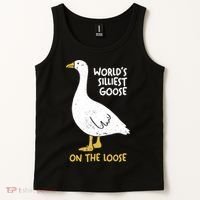 Worlds Silliest Goose On The Loose Tank Top thumb 2