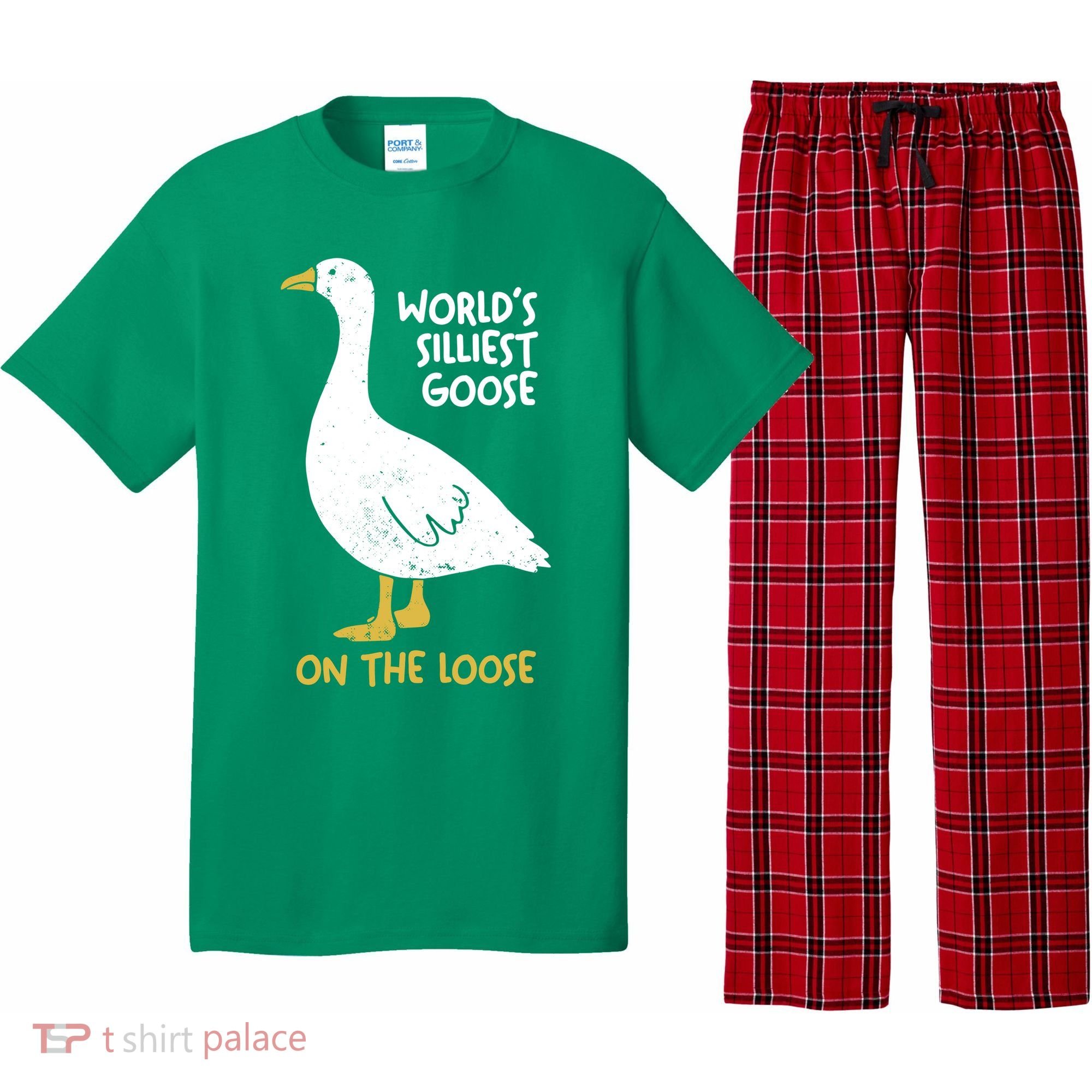 Worlds Silliest Goose On The Loose Pajama Set