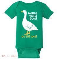 Worlds Silliest Goose On The Loose Baby Bodysuit thumb 0