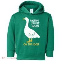Worlds Silliest Goose On The Loose Toddler Hoodie thumb 0