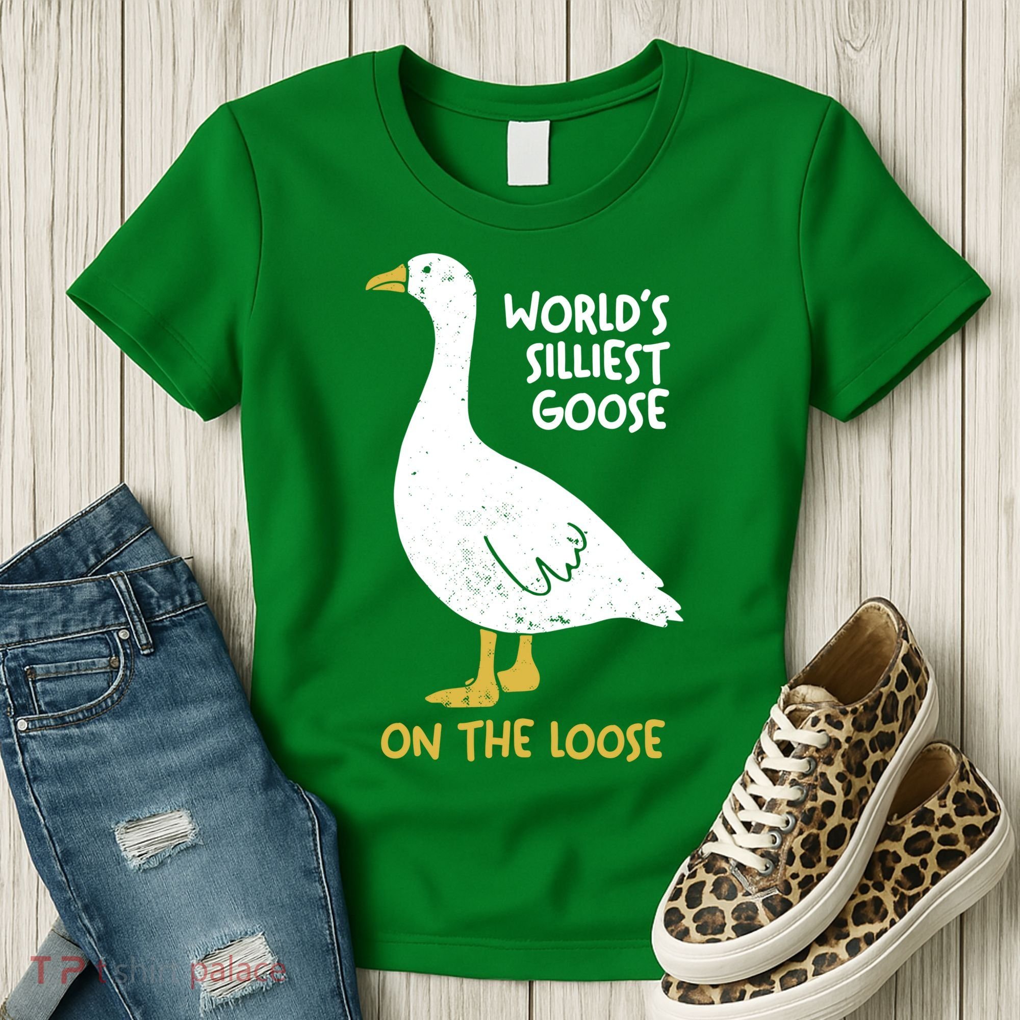 Worlds Silliest Goose On The Loose Women's T-Shirt