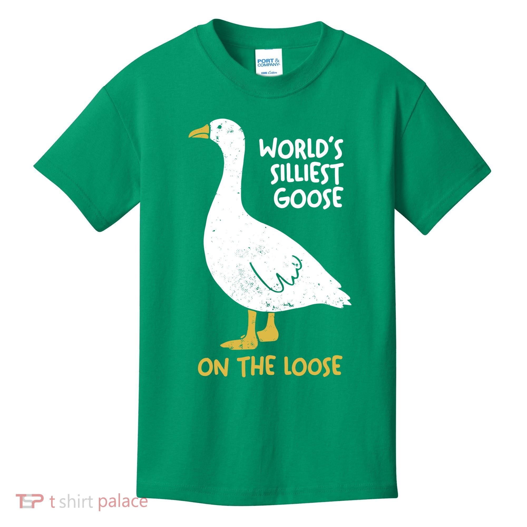 Worlds Silliest Goose On The Loose Kids T-Shirt