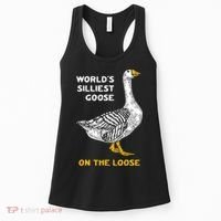 Worlds Silliest Goose On The Loose Women's Tank Top thumb 0