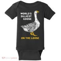 Worlds Silliest Goose On The Loose Baby Bodysuit thumb 0