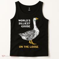 Worlds Silliest Goose On The Loose Tank Top thumb 2