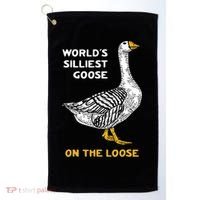 Worlds Silliest Goose On The Loose Golf Towel thumb 0