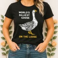 Worlds Silliest Goose On The Loose Women's T-Shirt thumb 2