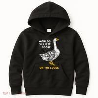Worlds Silliest Goose On The Loose Kids Hoodie thumb 0