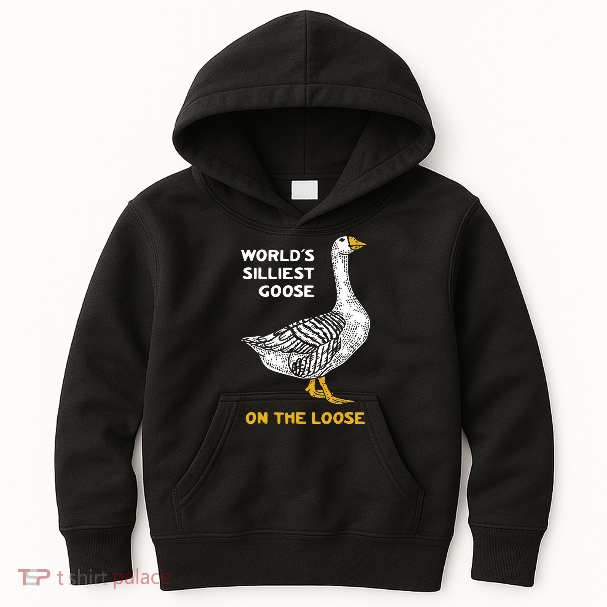 Worlds Silliest Goose On The Loose Kids Hoodie