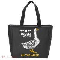 Worlds Silliest Goose On The Loose Tote Bag thumb 0