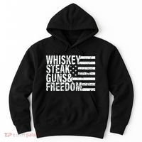 Whiskey Steak Guns And Freedom Pro America Hoodie thumb 0