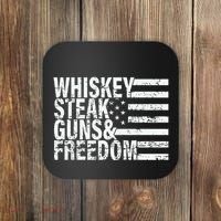 Whiskey Steak Guns And Freedom Pro America Coaster thumb 0