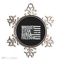 Whiskey Steak Guns And Freedom Pro America Ornament thumb 0