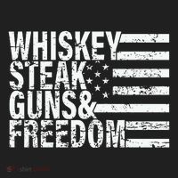 Whiskey Steak Guns And Freedom Pro America Golf Towel thumb 3