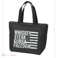 Whiskey Steak Guns And Freedom Pro America Tote Bag thumb 3
