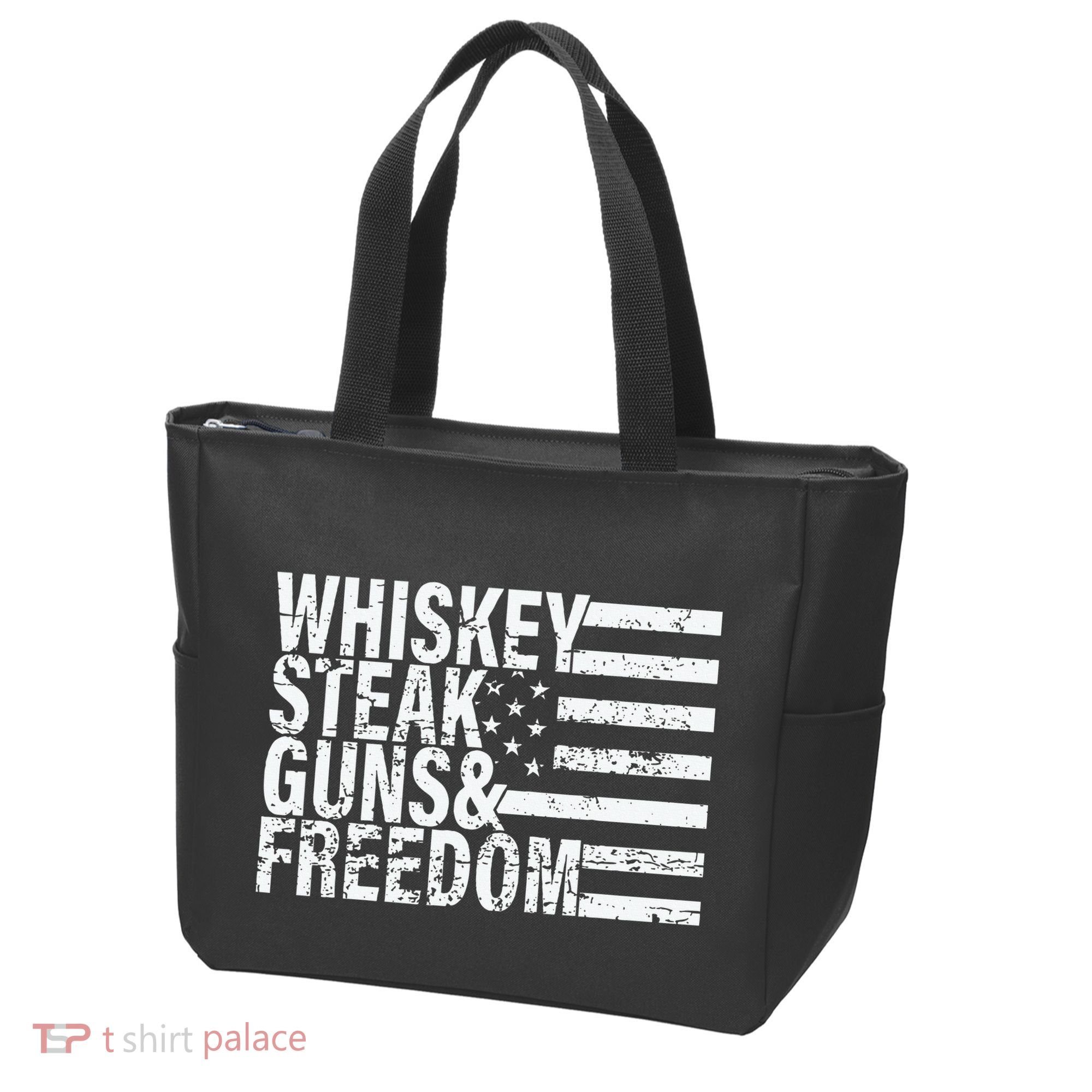 Whiskey Steak Guns And Freedom Pro America Tote Bag
