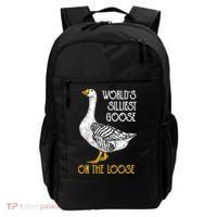 World's Silliest Goose On The Loose Funny Backpack thumb 0