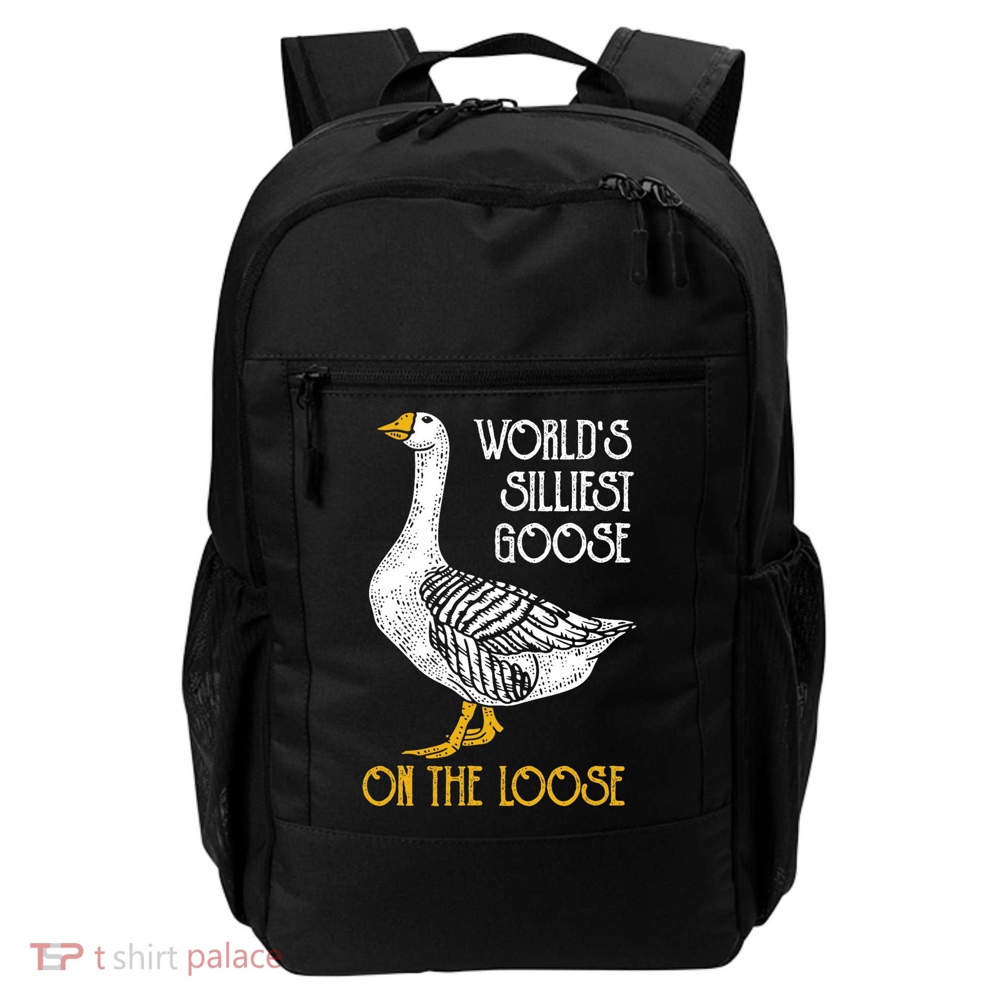 World's Silliest Goose On The Loose Funny Backpack