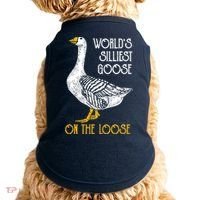 World's Silliest Goose On The Loose Funny Doggie Tank thumb 0