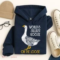 World's Silliest Goose On The Loose Funny Hoodie thumb 4