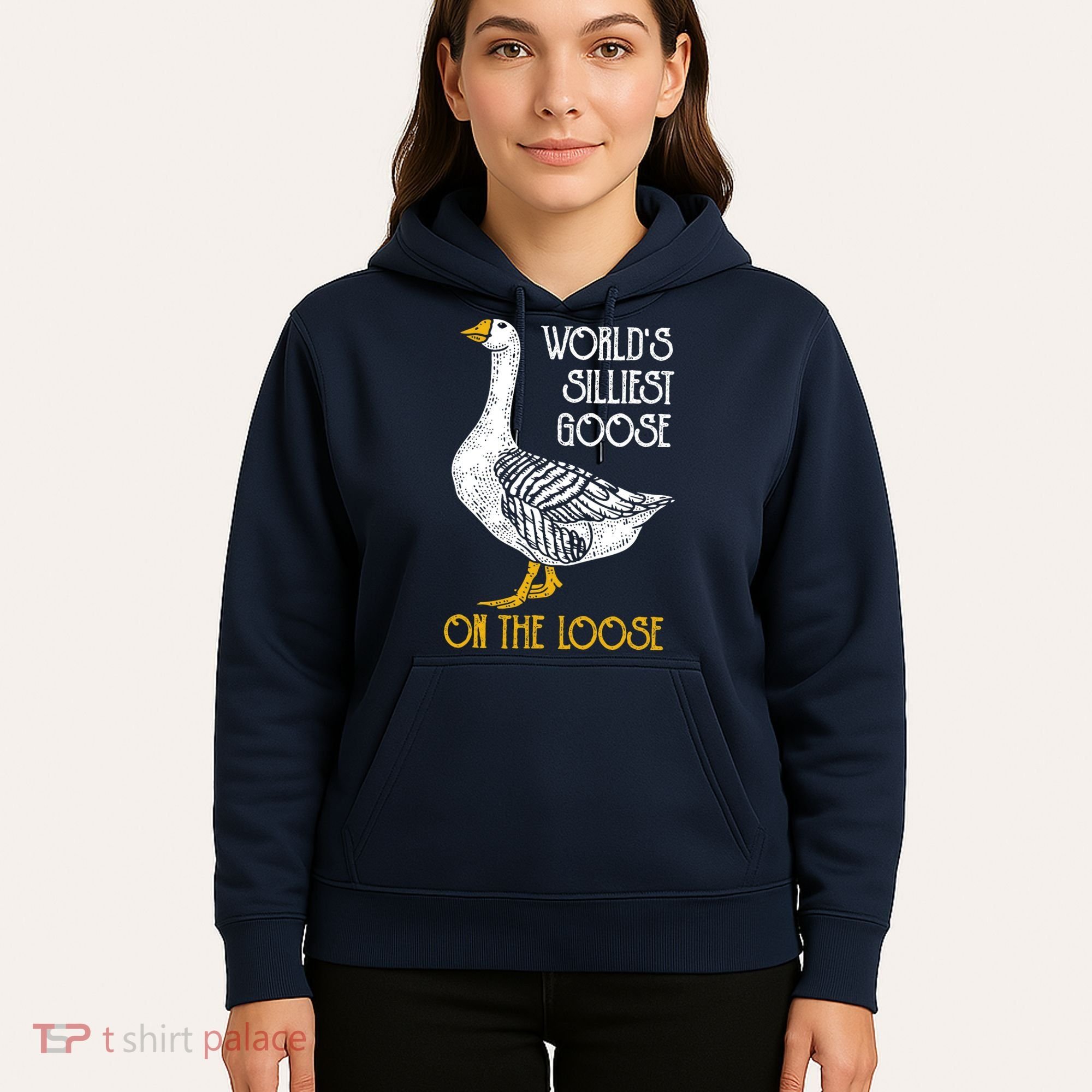 World's Silliest Goose On The Loose Funny Hoodie