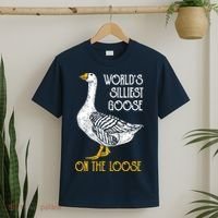 World's Silliest Goose On The Loose Funny T-Shirt thumb 2