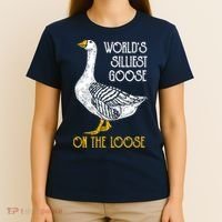 World's Silliest Goose On The Loose Funny T-Shirt thumb 4