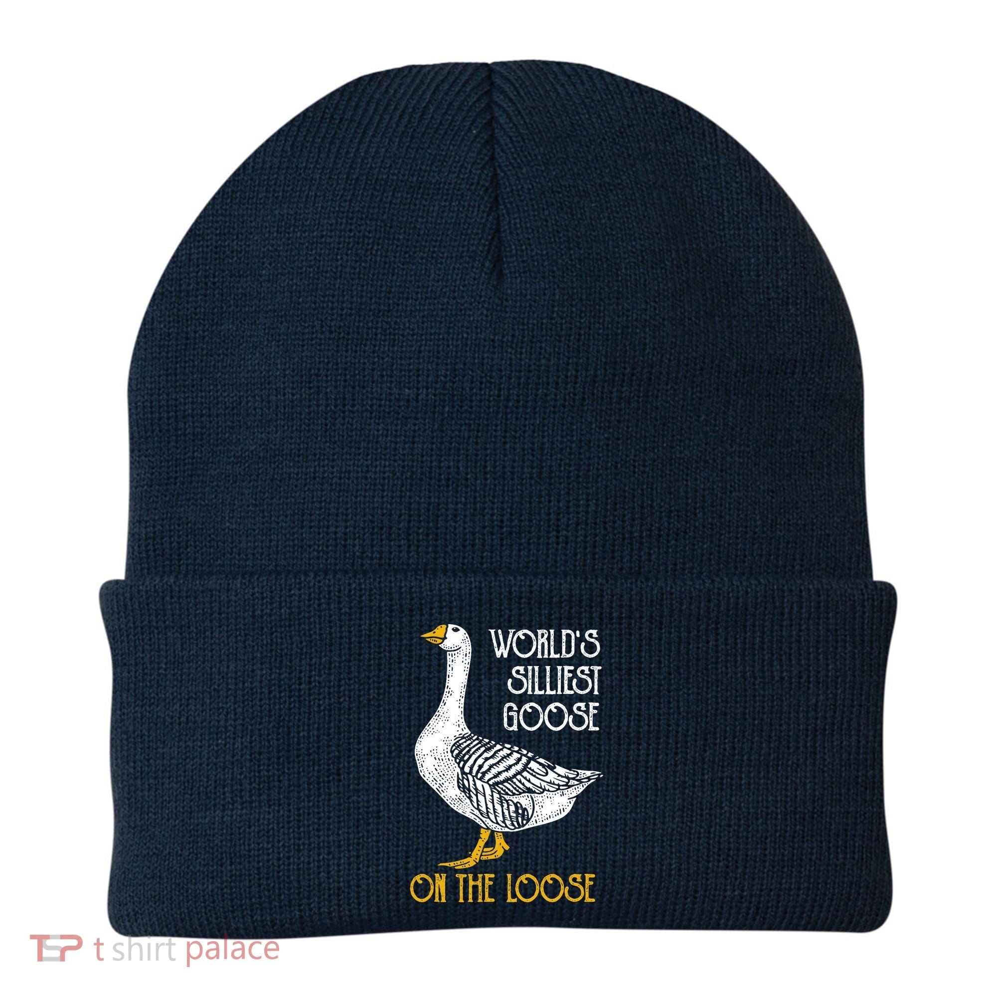 World's Silliest Goose On The Loose Funny Beanie