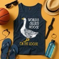 World's Silliest Goose On The Loose Funny Tank Top thumb 4