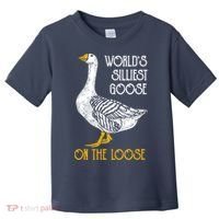 World's Silliest Goose On The Loose Funny Toddler T-Shirt thumb 0