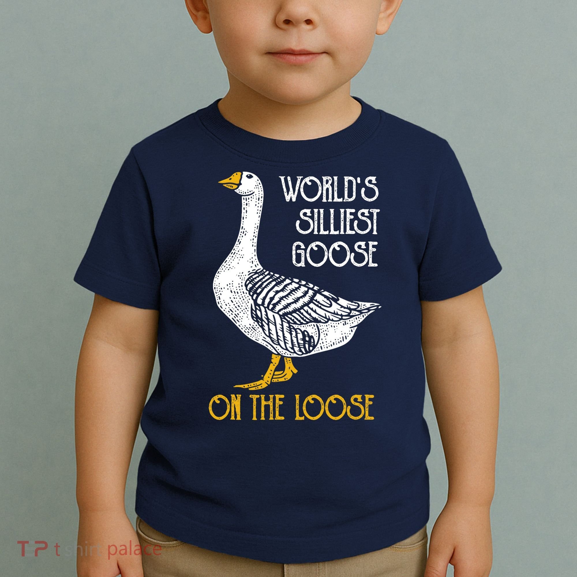 World's Silliest Goose On The Loose Funny Toddler T-Shirt