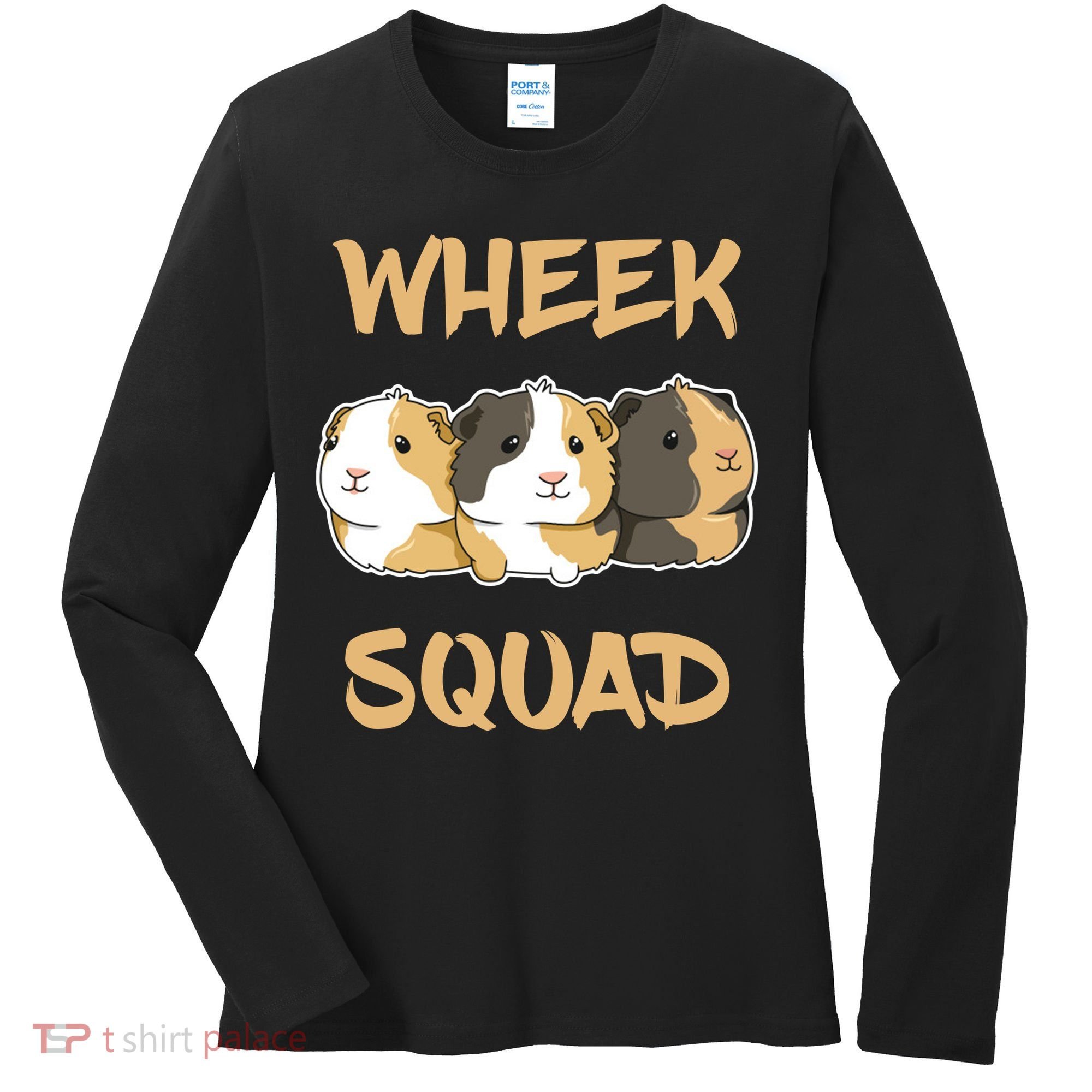 Wheek Squad Guinea Pig Women's Long Sleeve Shirt