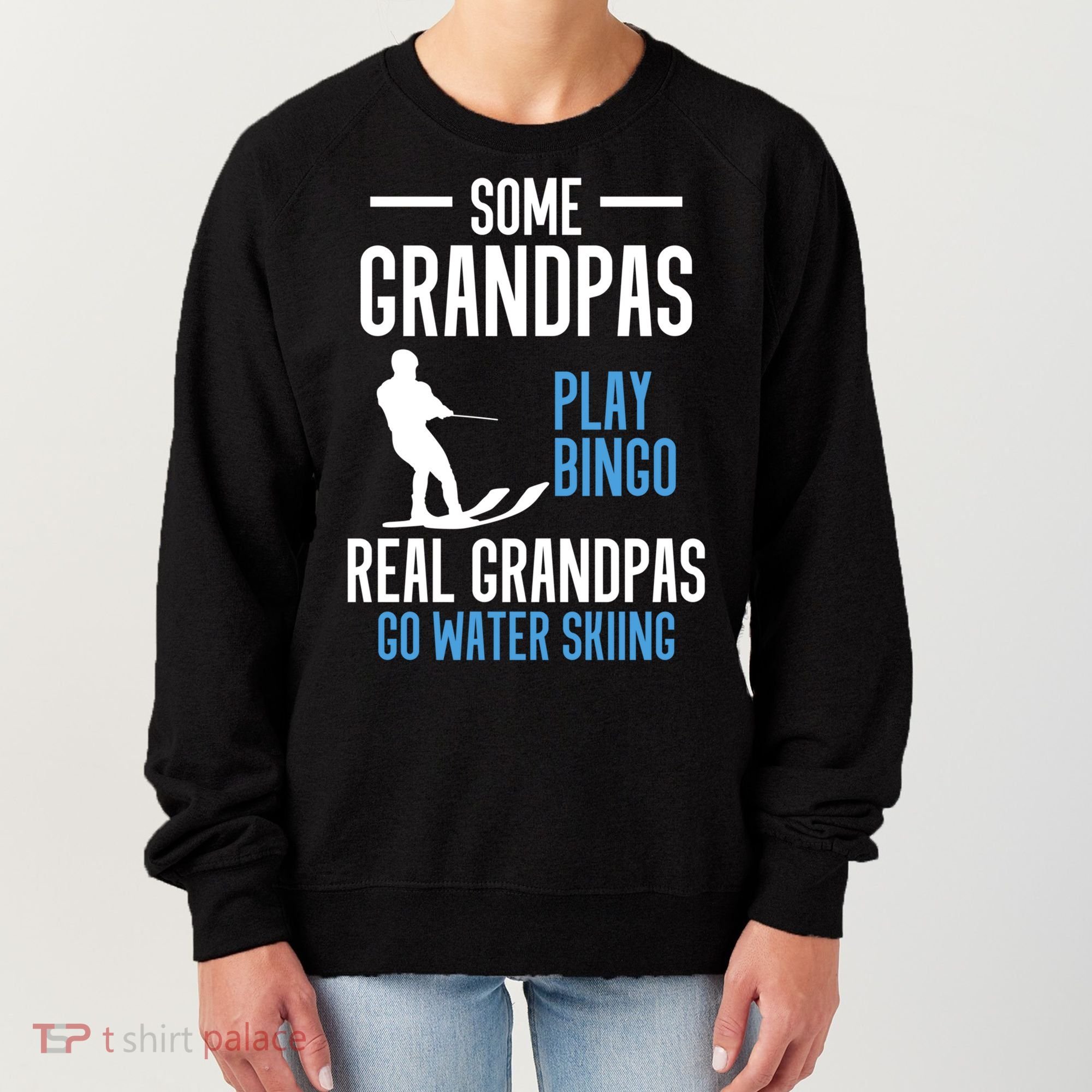 Water Ski Grandpa Skiing Waterski Waterskiing Holiday Waves Great Gift Women's Sweatshirt