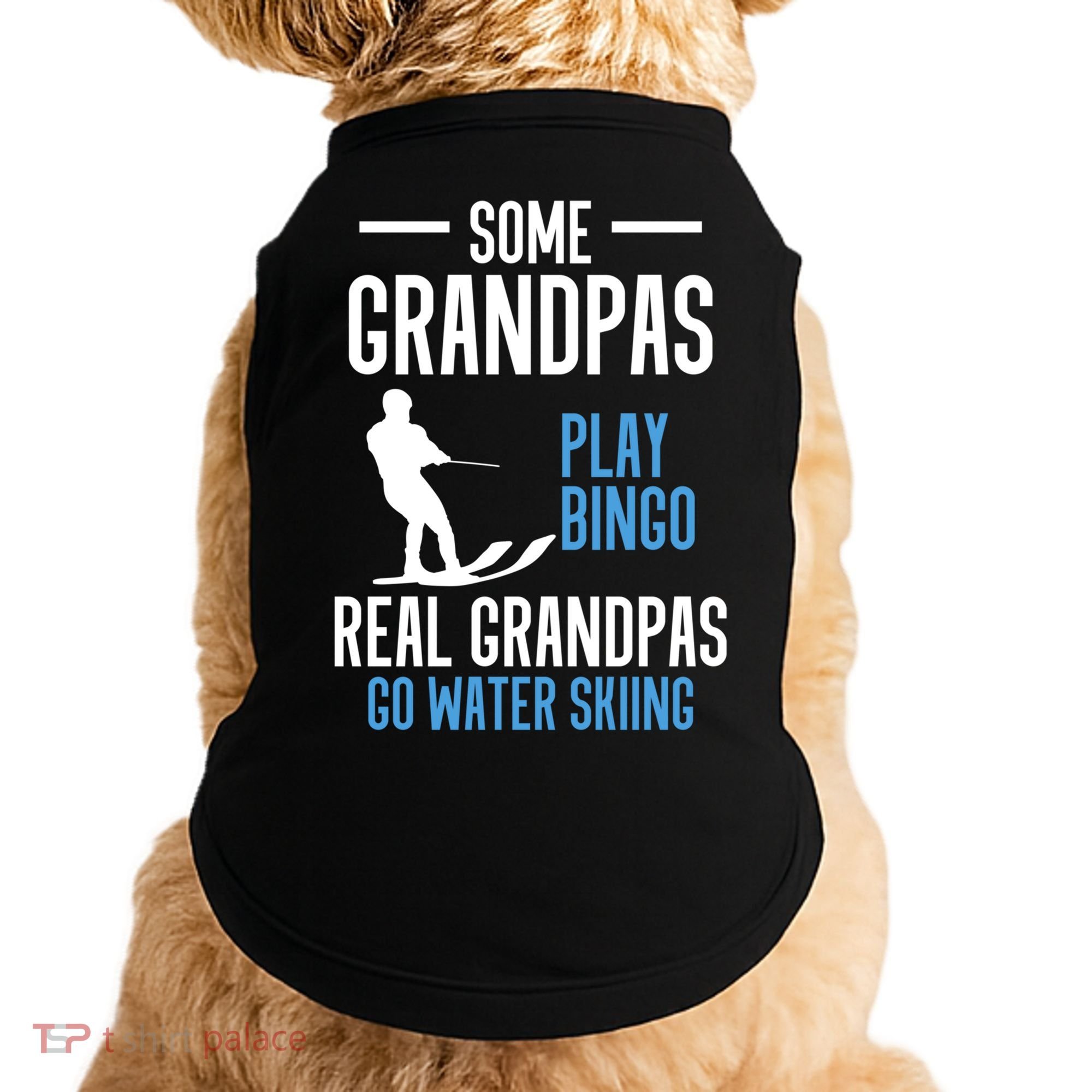 Water Ski Grandpa Skiing Waterski Waterskiing Holiday Waves Great Gift Doggie Tank