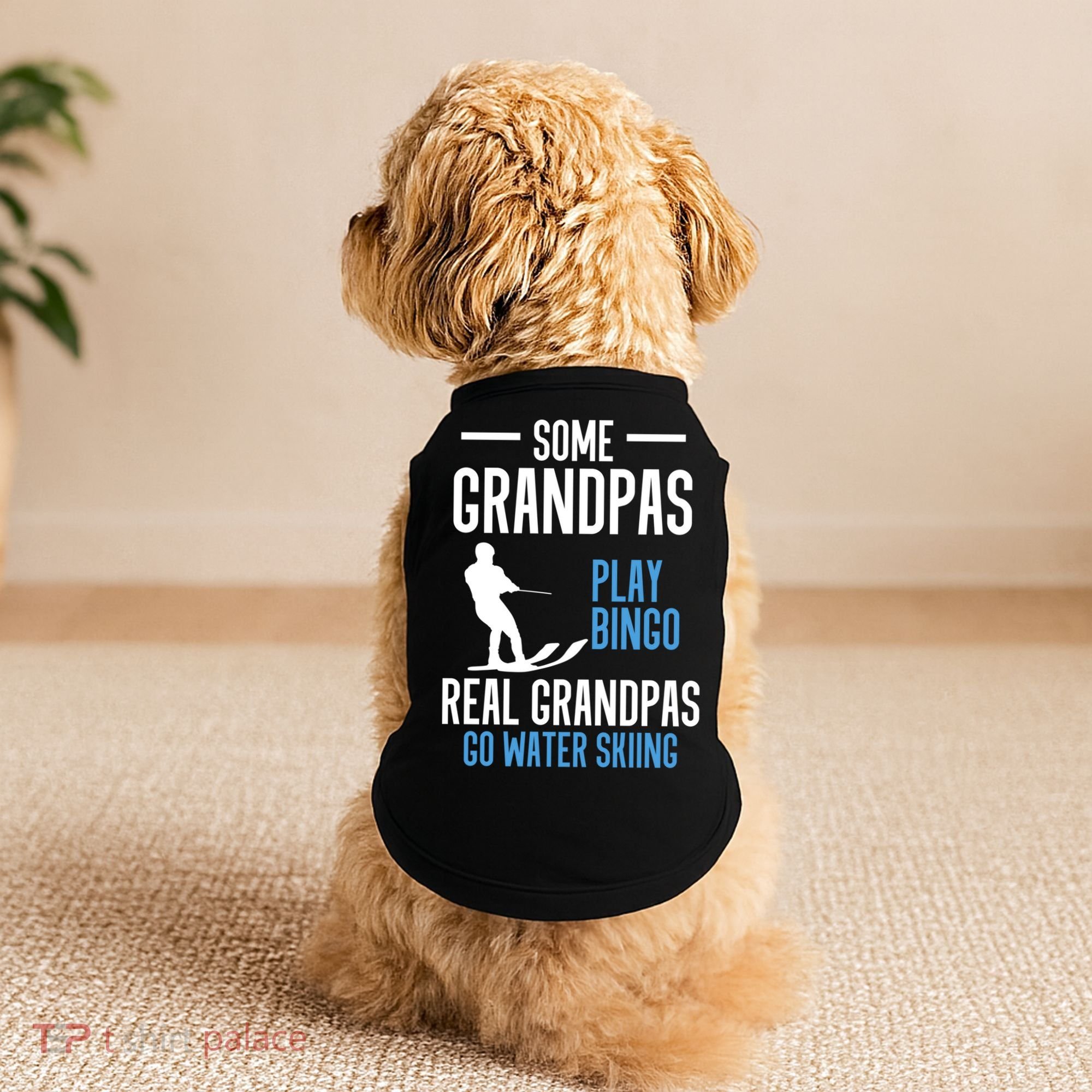 Water Ski Grandpa Skiing Waterski Waterskiing Holiday Waves Great Gift Doggie Tank