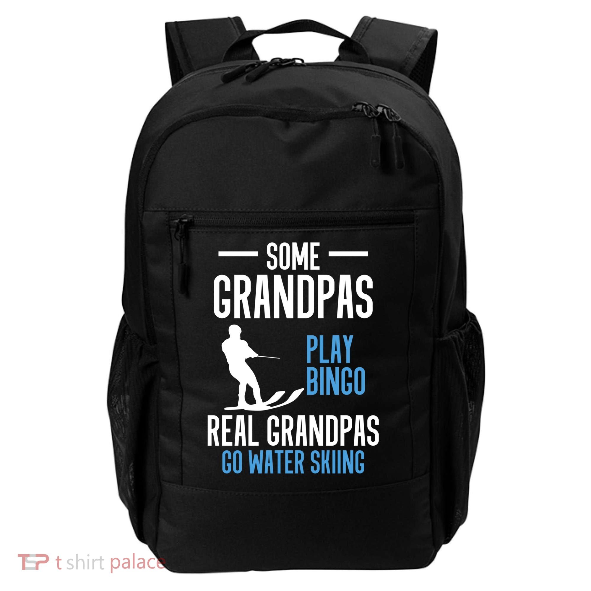 Water Ski Grandpa Skiing Waterski Waterskiing Holiday Waves Great Gift Backpack